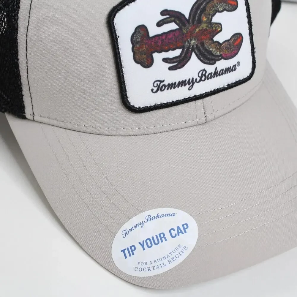 Tommy Bahama Hat Mens Tan Adjustable Dad Cap Logo Preppy Lobster Normcore New